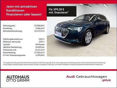 Gebraucht Audi e-tron Ambiente 230 kW (313 PS) 2020 Galaxisblau metallic SUV