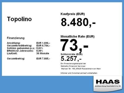 Gebraucht Fiat Topolino 5 kW (8 PS) 2025 Grün Kleinwagen
