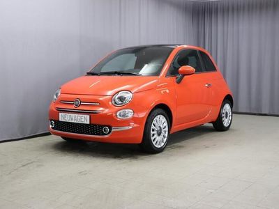 gebraucht Fiat 500 DOLCEVITA UVP 21.780 Euro 1,0 Hybrid, Tech-Paket - Radio mit 7"-Bildschirm Navigationssystem, Multifunktionslenkrad, Lichtsensor- und Regensensor, Klimaautomatik, 15"-Leichtmetallfelgen, Getönte Seitenscheiben hinten, Parksensoren hinten uvm.