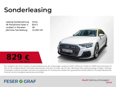 Gebraucht Audi A8 Ambiente 286 PS (210 kW) 2024 Gletscherweiß metallic Limousine