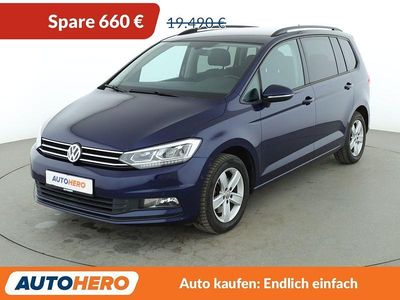 Gebraucht VW Touran Comfortline 150 PS (110 kW) 2015 Blau Van / Kleinbus