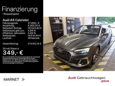Gebraucht Audi A5 Cabriolet S-Line 204 PS (150 kW) 2021 Grau Cabrio