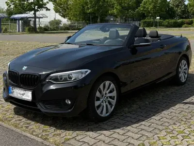 Brugt BMW 220 184 HK (135 kW) 2015 Sort Cabriolet