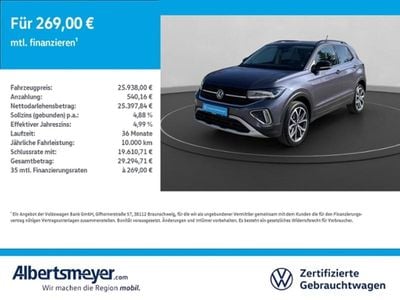 Usata VW T-Cross Style 116 CV (85 kW) 2025 Grigio SUV