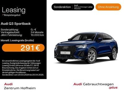 Gebraucht Audi Q3 Sportback S-Line 150 PS (110 kW) 2025 Navarrablau metallic SUV