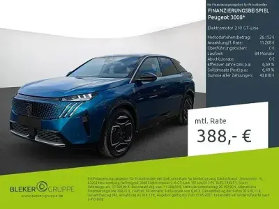 Gebraucht Peugeot e-3008 GT-line 156 kW (213 PS) 2024 Obsession blau SUV