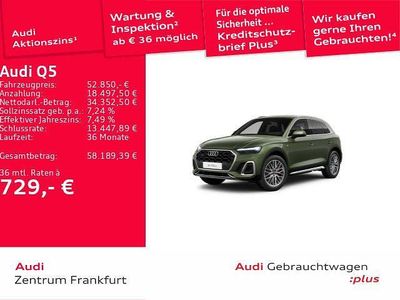 Gebraucht Audi Q5 S-Line 299 PS (219 kW) 2025 Distriktgrün metallic/distrikt SUV