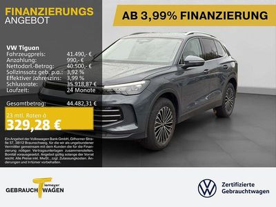 Grau Gebraucht 2024 VW Tiguan Elegance SUV | 40.870 € (Guter Preis)
