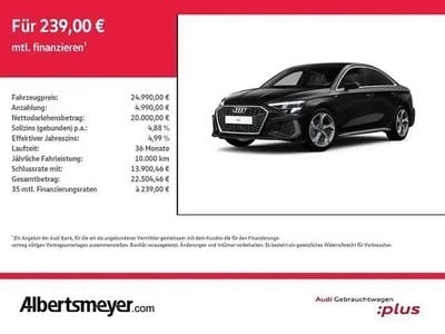 Gebraucht Audi A3 S-Line 150 PS (110 kW) 2022 Schwarz Limousine