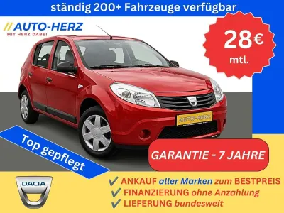 Gebraucht Dacia Sandero Ambiance 75 PS (55 kW) 2009 Rot "passion" Limousine
