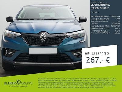 Gebraucht Renault Arkana Evolution 140 PS (102 kW) 2025 Blau sansibar SUV