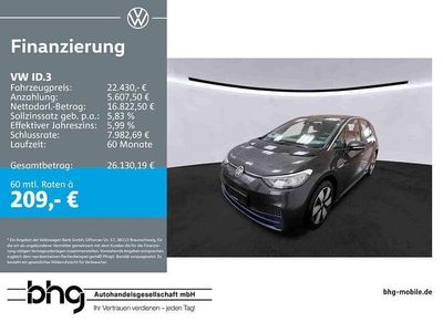 Usata VW ID.3 Pro 107 kW (146 CV) 2022 Grigio Utilitaria