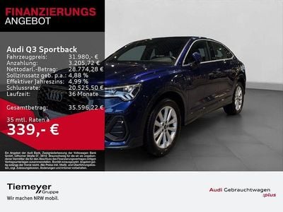 Blau Gebraucht 2022 Audi Q3 Sportback Sport SUV | 31.980 € (Guter Preis)