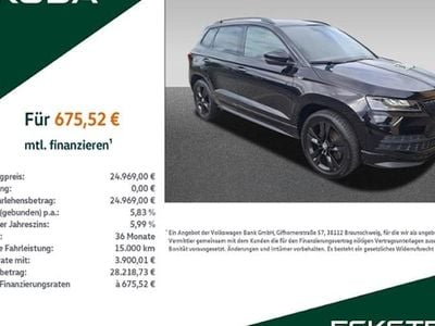 Schwarz Gebraucht 2020 Skoda Karoq SportLine SUV | 24.969 € (Guter Preis)