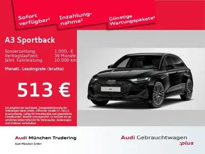 Gebraucht Audi A3 Sport 150 PS (110 kW) 2026 Schwarz Limousine