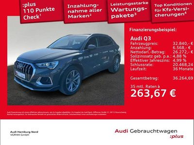 Gebraucht Audi Q3 Advanced 150 PS (110 kW) 2023 Nanograu metallic SUV