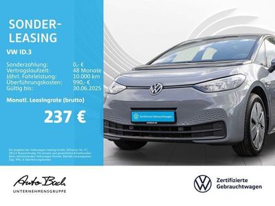 Gebraucht VW ID.3 Pure 110 kW (150 PS) 2022 Grau Kleinwagen