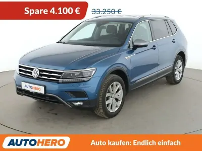 Gebraucht VW Tiguan Allspace Highline 200 PS (147 kW) 2021 Blue silk SUV