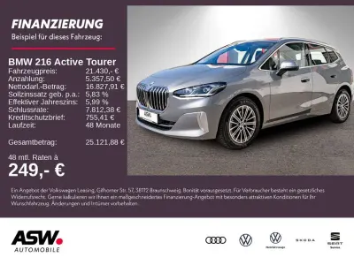 Gebraucht BMW 216 Active Tourer Luxury Line 122 PS (89 kW) 2023 Grau Van / Kleinbus