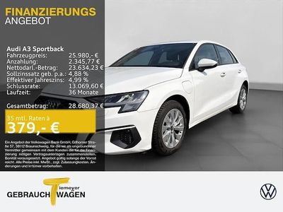 Gebraucht Audi A3 Sportback e-tron Design 204 PS (150 kW) 2023 Weiß Kleinwagen