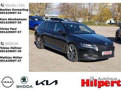Gebraucht Skoda Superb SportLine 150 PS (110 kW) 2019 Schwarzmagic perleffekt (metallic) Kombi