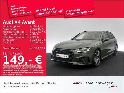 Gebraucht Audi A4 S-Line 204 PS (150 kW) 2024 Distriktgrün metallic Kombi