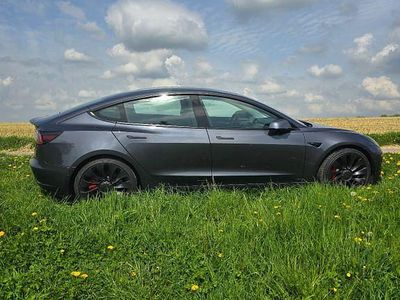 Begagnad Tesla Model 3 Performance 377 kW (513 HK) 2021 Svart Sedan