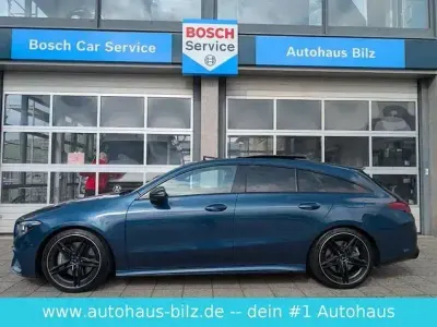 Gebraucht Mercedes CLA45 AMG Shooting Brake AMG 387 PS (284 kW) 2021 Blau Kombi