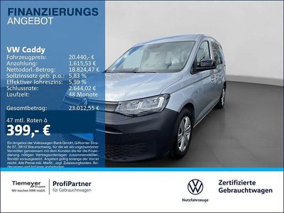 Gebraucht VW Caddy Basis 75 PS (55 kW) 2021 Silber Van / Kleinbus