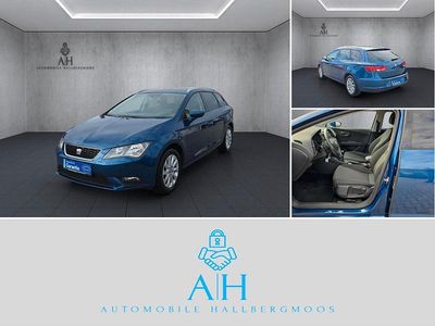 Usata Seat Leon ST Style 110 CV (80 kW) 2015 Blu Station wagon
