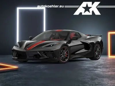 Neu Corvette C8 495 PS (364 kW) 2026 Schwarz Cabrio