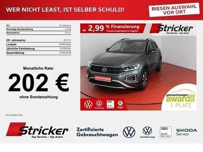 Gebraucht VW T-Roc Goal 150 PS (110 kW) 2025 Indiumgrau metallic schwarz SUV