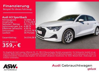 Usata Audi A3 Advanced Plus 150 CV (110 kW) 2025 Bianco Berlina
