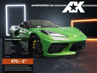 Nowe Corvette C8 495 KM (364 kW) 2026 Zielony Kabriolet