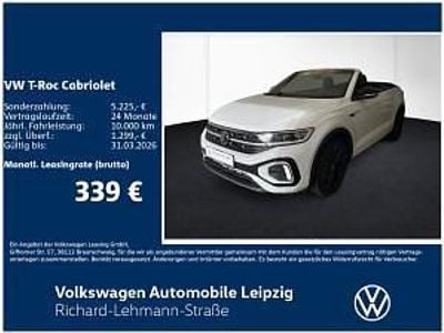 Neu VW T-Roc Cabriolet R-line 150 PS (110 kW) 2025 Weiß (pure white) Cabrio