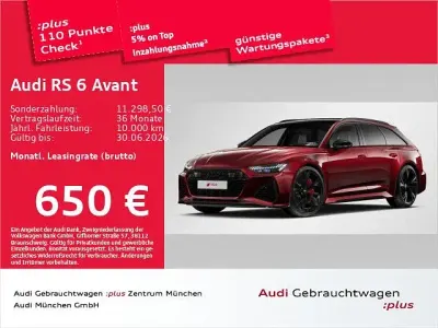 Używany Audi RS6 Ambiente 600 KM (441 kW) 2025 Czerwony Kombi