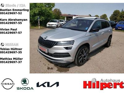 Gebraucht Skoda Karoq SportLine 150 PS (110 kW) 2021 Brilliantsilber metallic (metallic) SUV