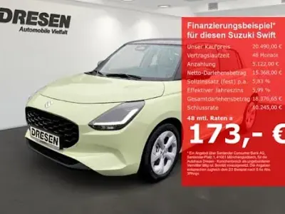 Neu Suzuki Swift Comfort 81 PS (59 kW) 2026 Gelb Kleinwagen