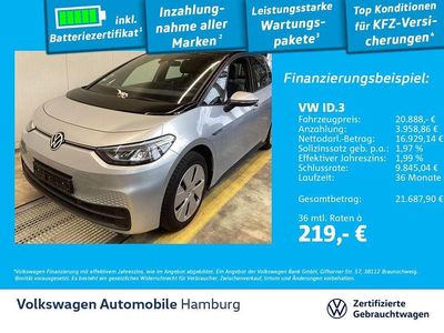 Gebraucht VW ID.3 Pro 106 kW (145 PS) 2022 1t scale silver metallic Kleinwagen