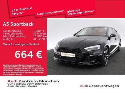 Gebraucht Audi A5 Sportback Business 265 PS (194 kW) 2024 Mythosschwarz metallic Kleinwagen