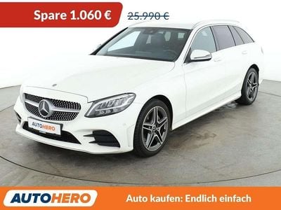 Gebraucht Mercedes C220 AMG line 194 PS (142 kW) 2019 Weiß Kombi