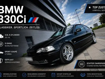 Brugt BMW 330 231 HK (169 kW) 2001 Sort Coupe