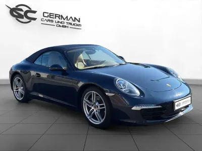 Gebraucht Porsche 911 349 PS (256 kW) 2015 Dunkelblaumetallic Cabrio