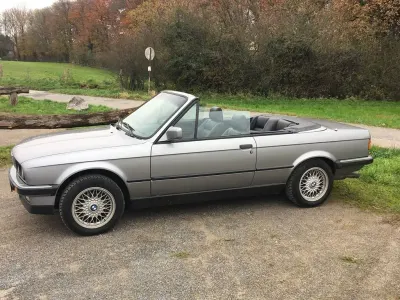 Gebraucht BMW 325 Cabriolet Sport Line 170 PS (125 kW) 1989 Silber Cabrio