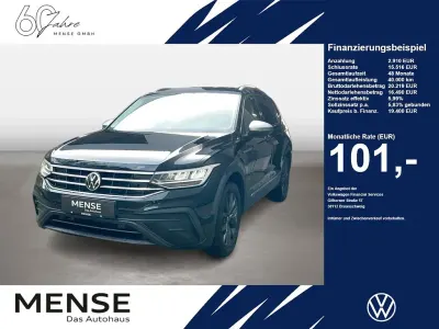 Gebraucht VW Tiguan Allspace Life 150 PS (110 kW) 2022 Schwarz SUV
