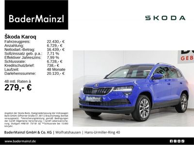 gebraucht Skoda Karoq 2.0 TDI DSG Ambition LED SHZ Carplay PDC