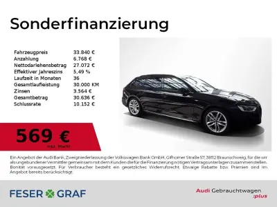 Gebraucht Audi A4 S-Line 265 PS (194 kW) 2023 Mythosschwarz metallic Kombi