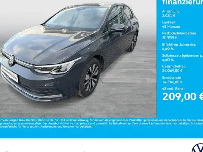 Brugt VW Golf VIII Move 110 HK (80 kW) 2024 Grå Sedan
