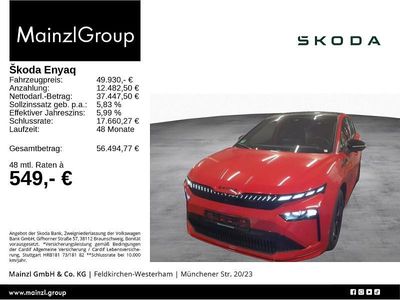 Rot Gebraucht 2025 Skoda Enyaq iV SportLine SUV | 49.930 € (Fairer Preis)
