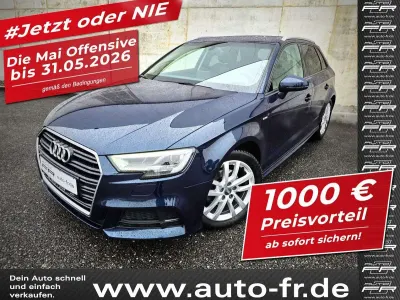Używany Audi A3 S-Line 150 KM (110 kW) 2018 Niebieski Sedan/Limuzyna